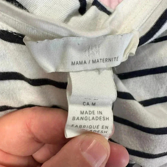 H & M Striped Maternity Tee Shirt - Picture 2 of 3